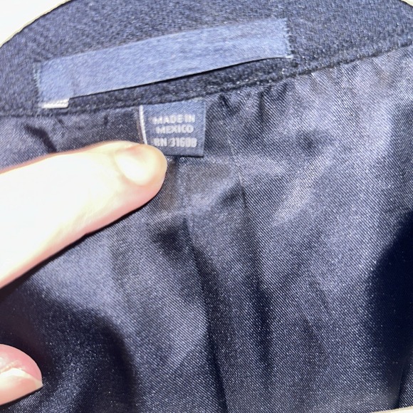 Jos A. Bank Tailored Fit Navy Herringbone Blazer 43R Gold Buttons Preppy Dad - Picture 5 of 16